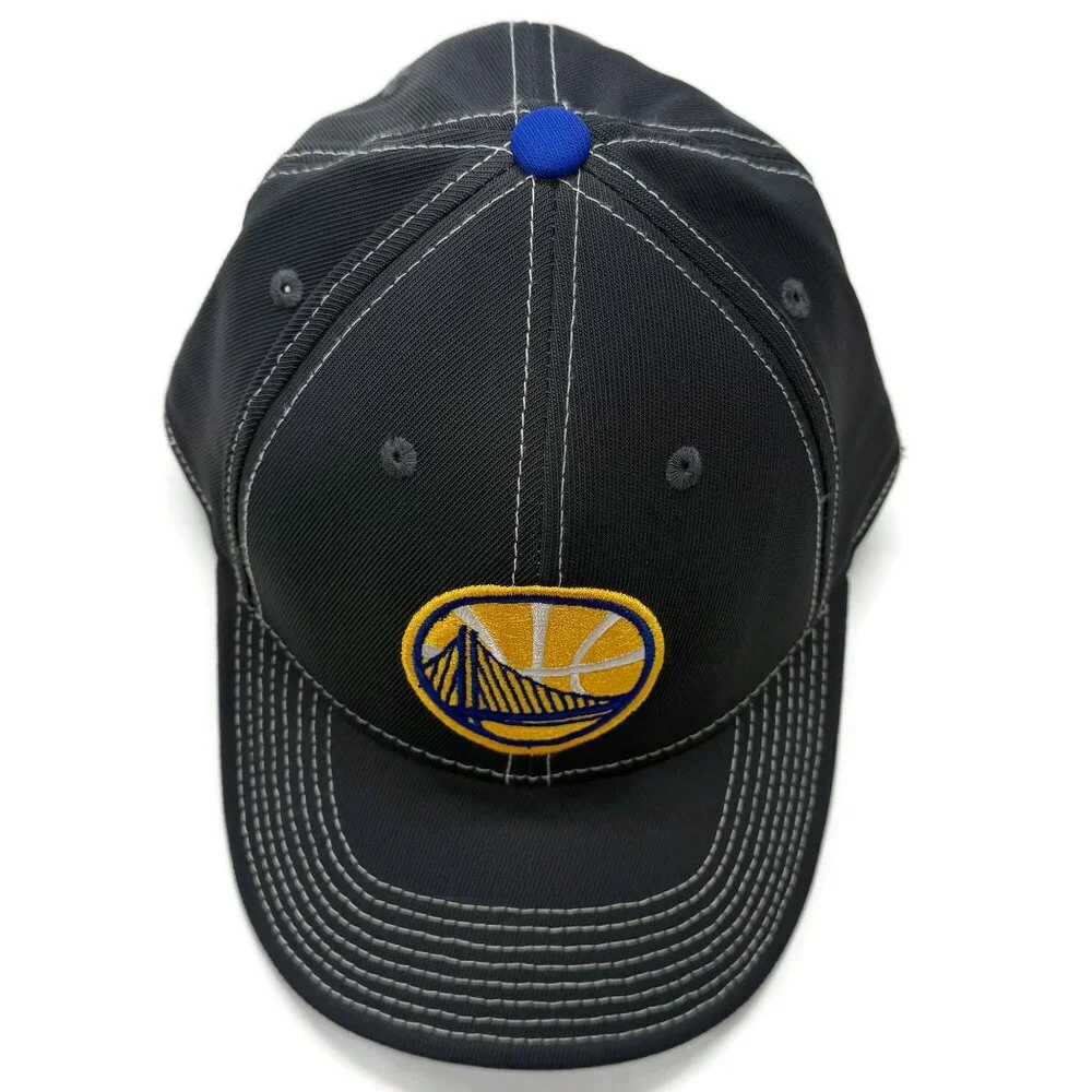 Adidas Golden State Warriors Hat L/XL Gray Stretch NBA Basketball‎ Cap